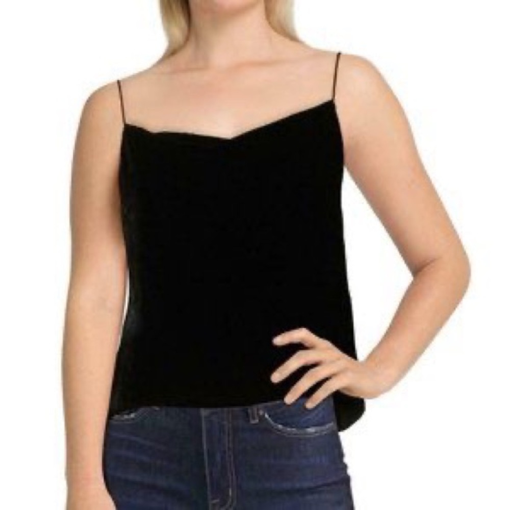 NWT Alice + Olivia velvet Harmon camisole top